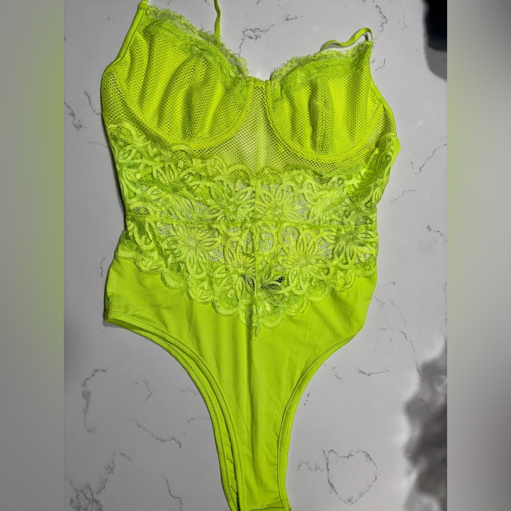 Sold ‼️NWOT- Neon Green One Piece